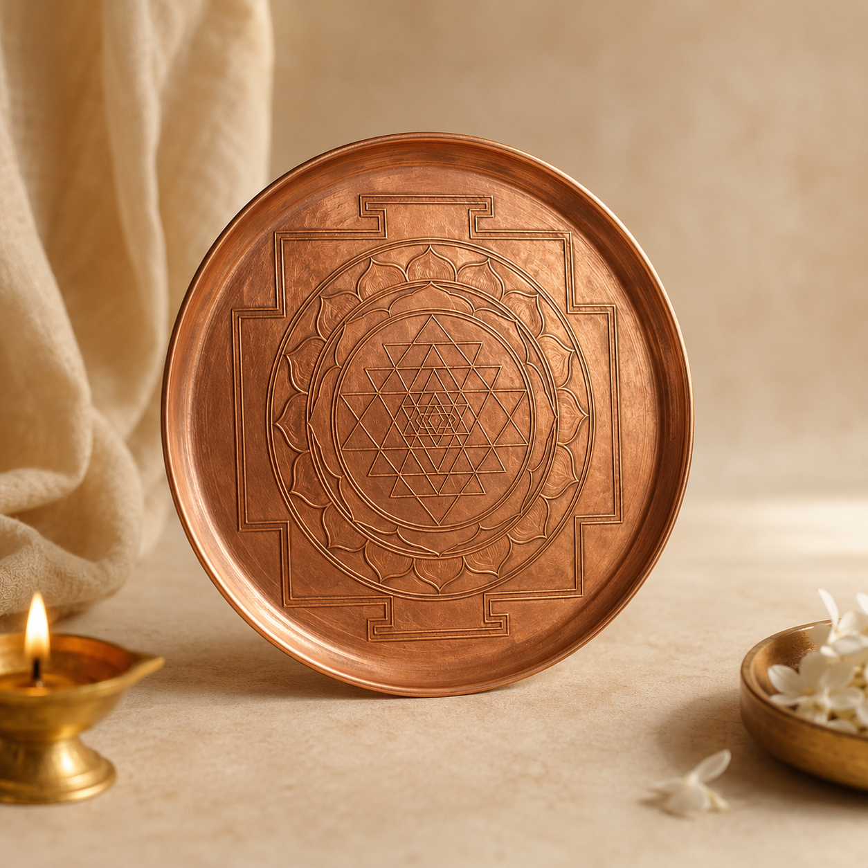 Sri Yantra Sacred Plate